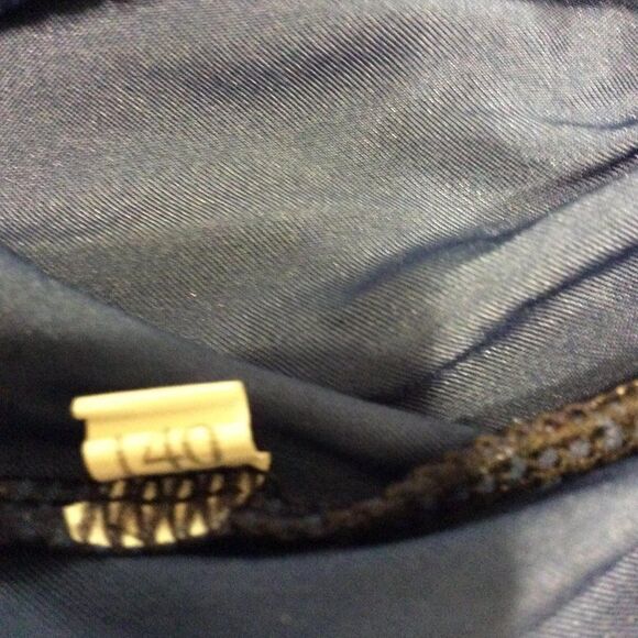 SATIN Pajama Pants Size 140 Navy Blue - Picture 3 of 3